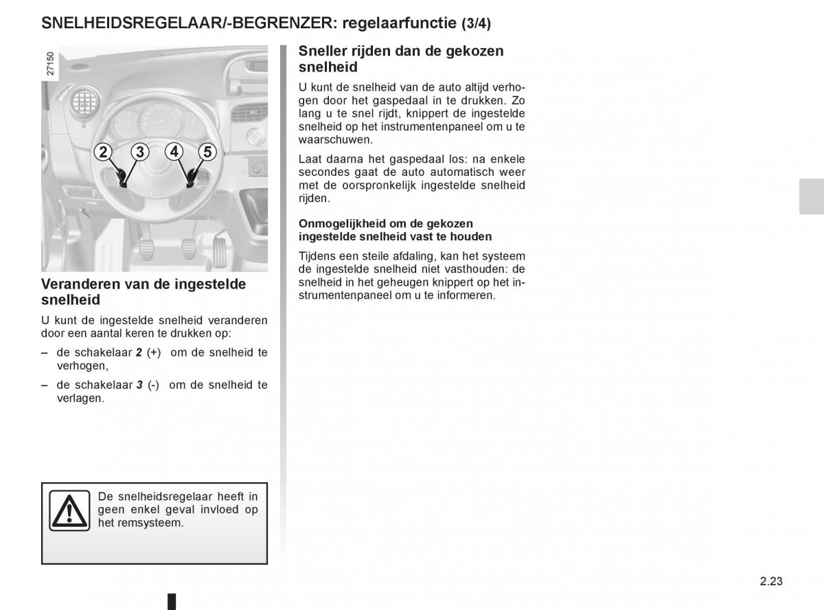 Renault Kangoo II 2 handleiding / page 109