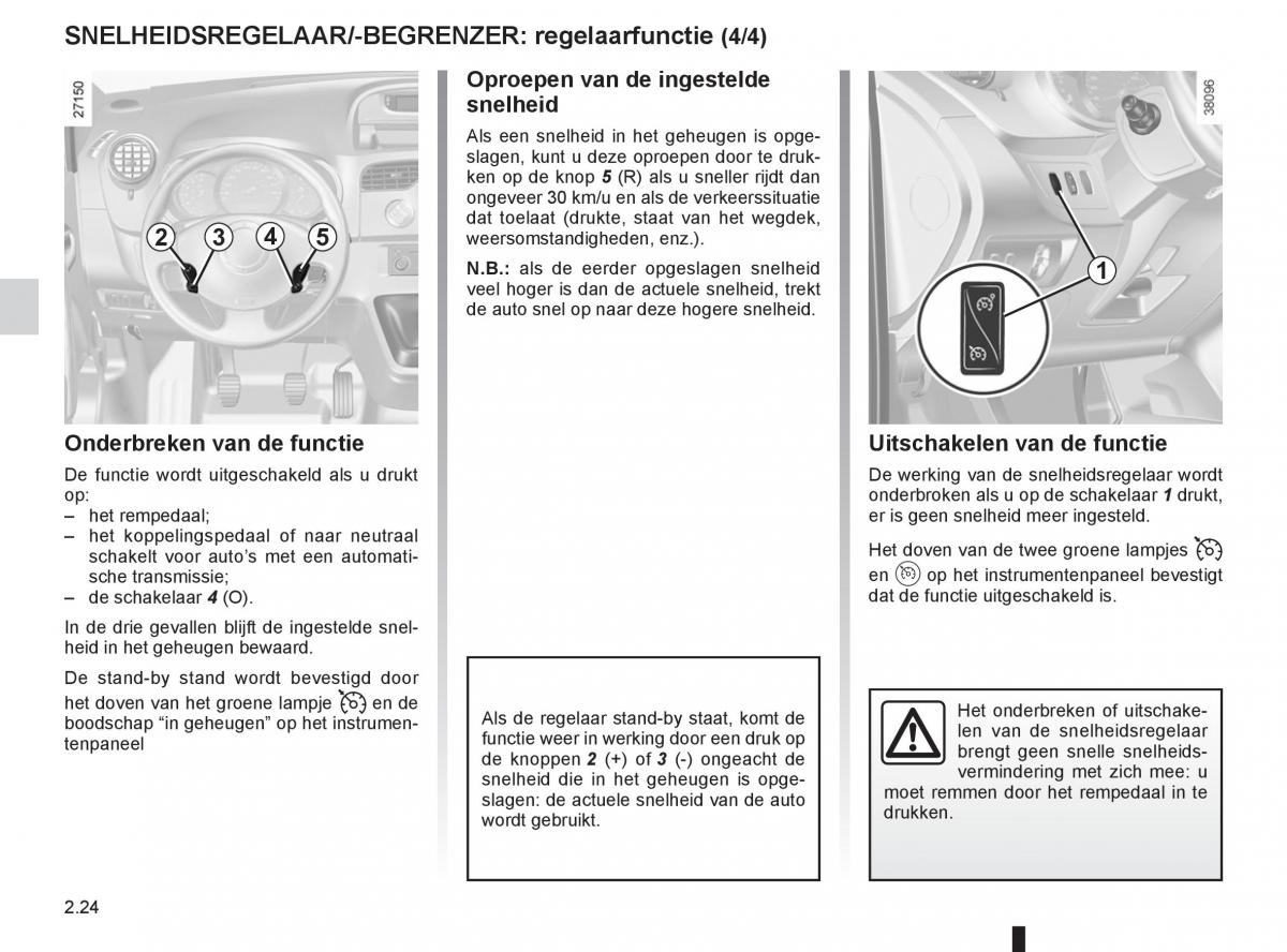 Renault Kangoo II 2 handleiding / page 110