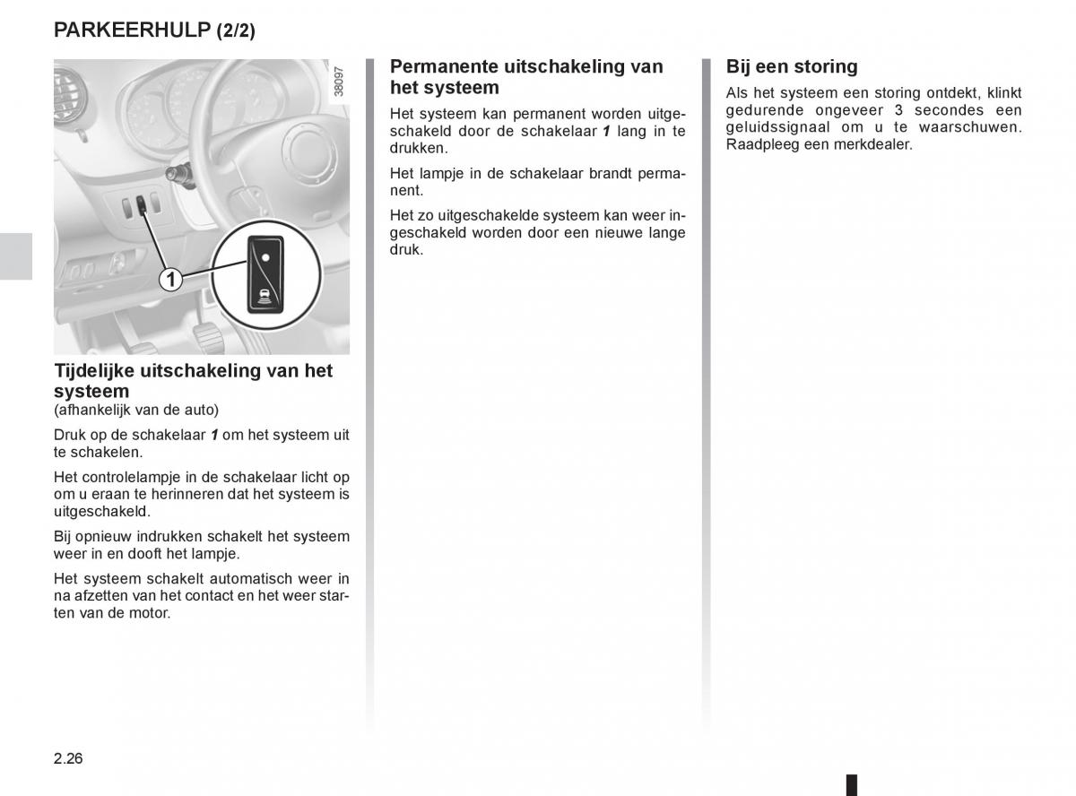 Renault Kangoo II 2 handleiding / page 112