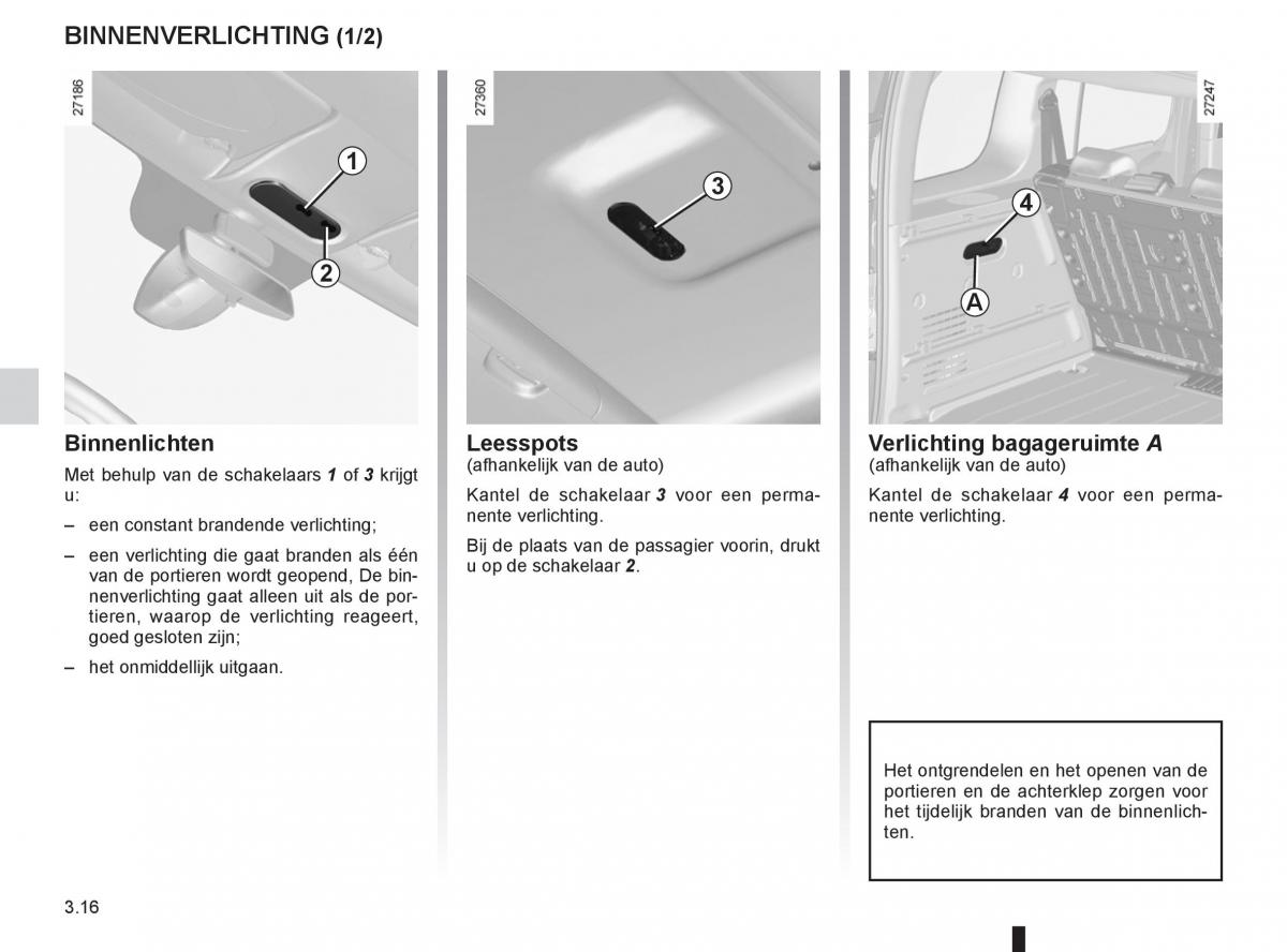 Renault Kangoo II 2 handleiding / page 132