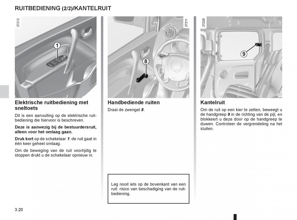 Renault Kangoo II 2 handleiding / page 136