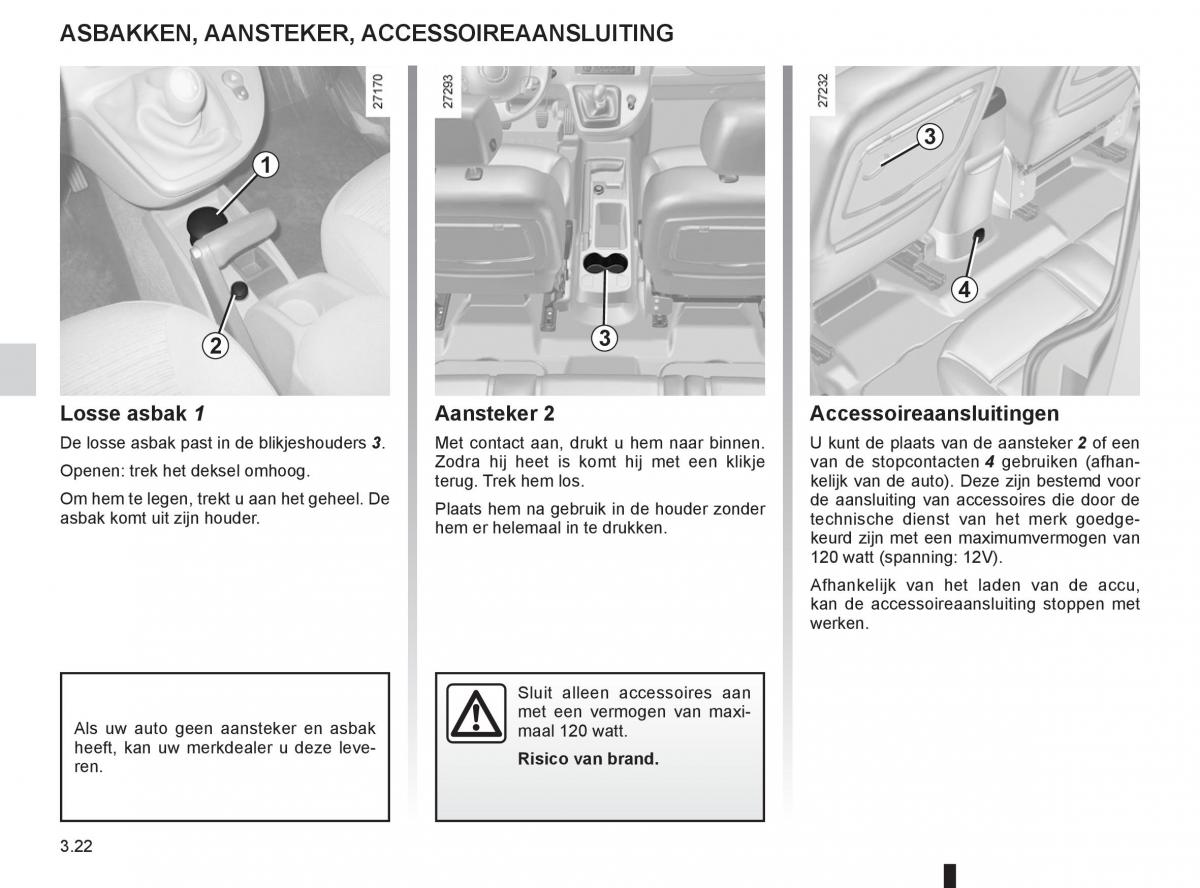 Renault Kangoo II 2 handleiding / page 138