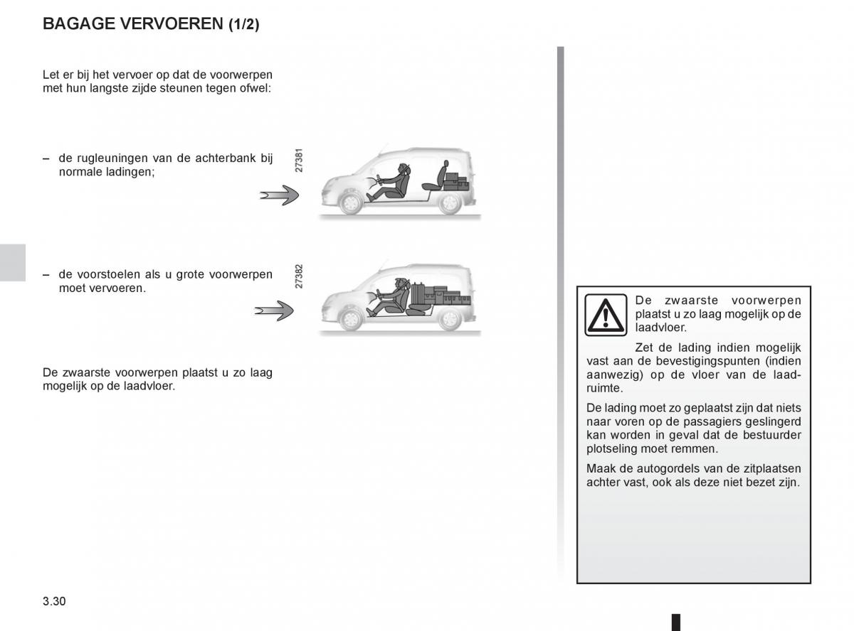 Renault Kangoo II 2 handleiding / page 146