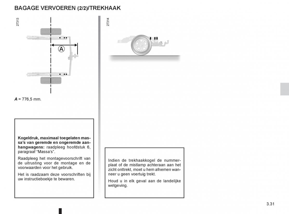 Renault Kangoo II 2 handleiding / page 147