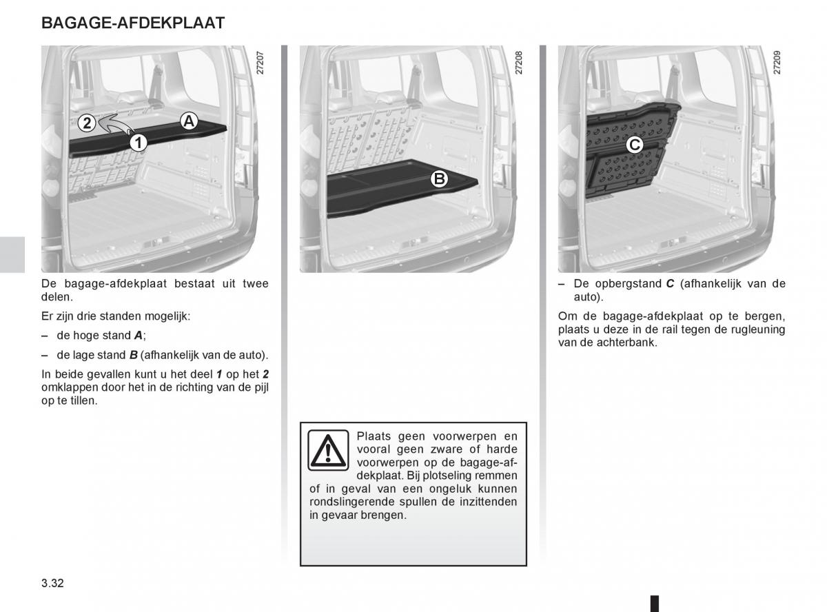 Renault Kangoo II 2 handleiding / page 148