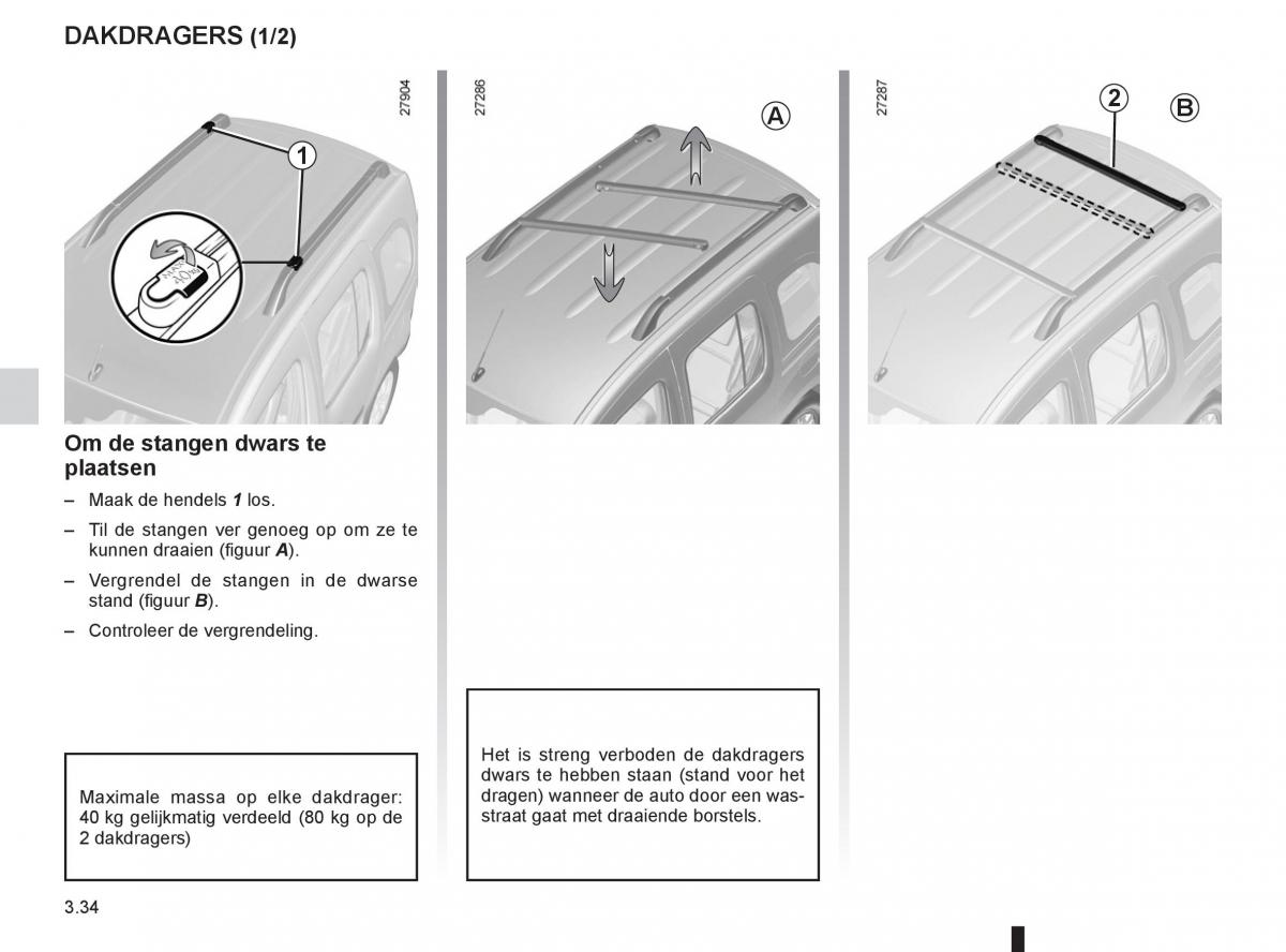 Renault Kangoo II 2 handleiding / page 150