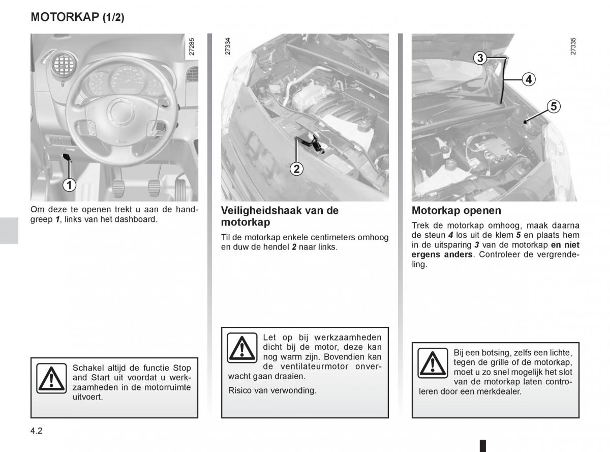 Renault Kangoo II 2 handleiding / page 154