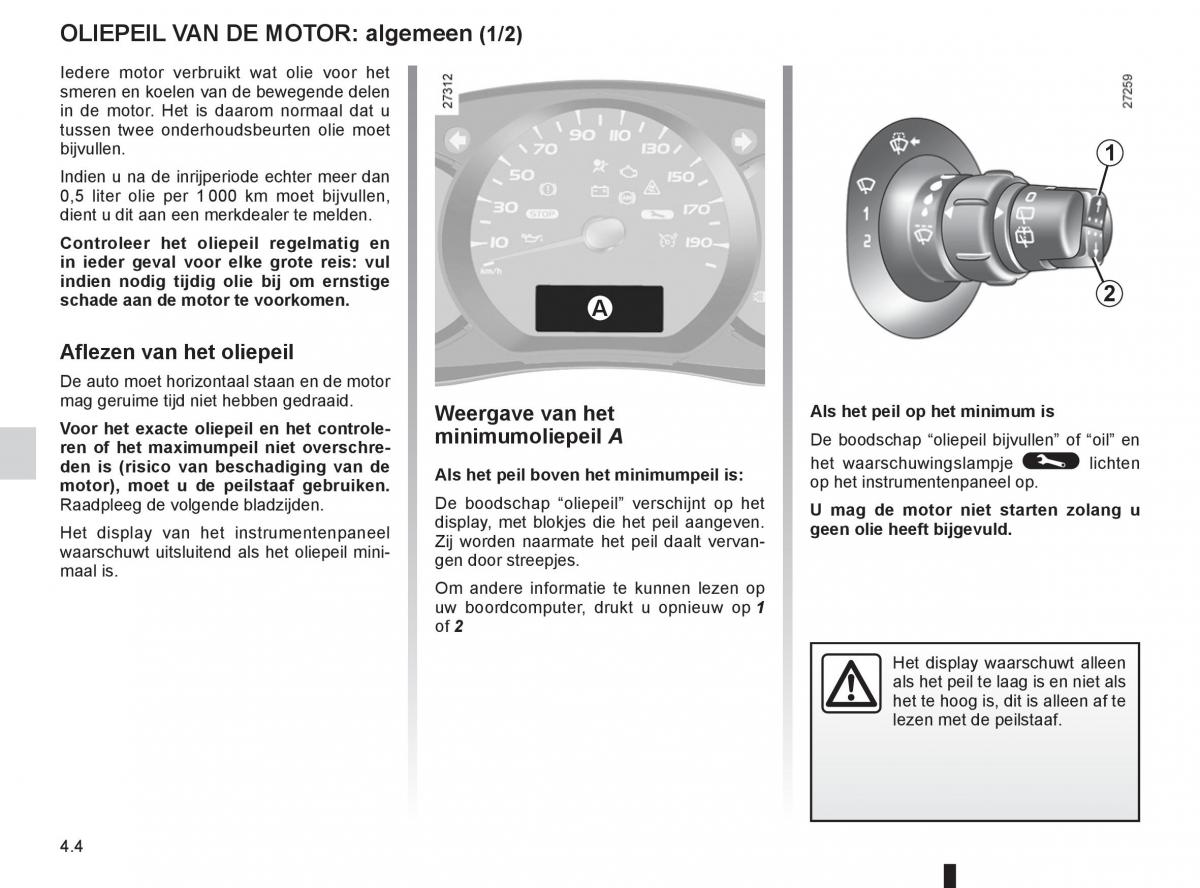 Renault Kangoo II 2 handleiding / page 156