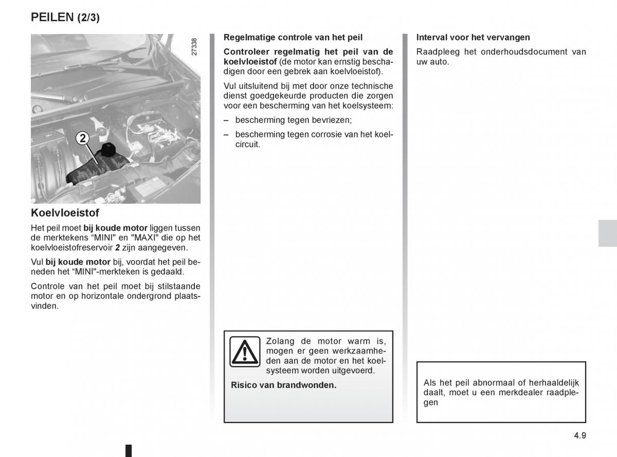 Renault Kangoo II 2 handleiding / page 161