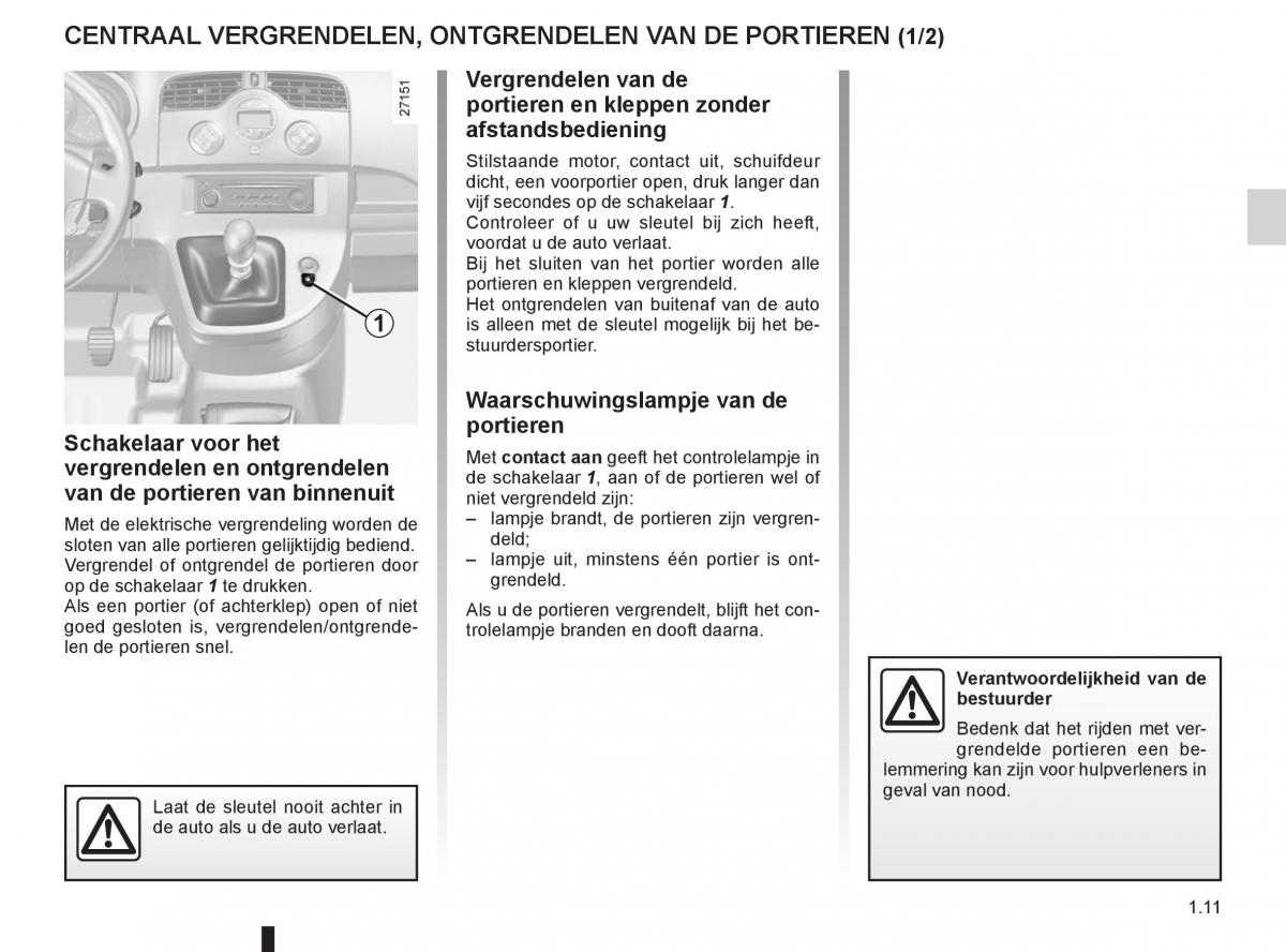 Renault Kangoo II 2 handleiding / page 17