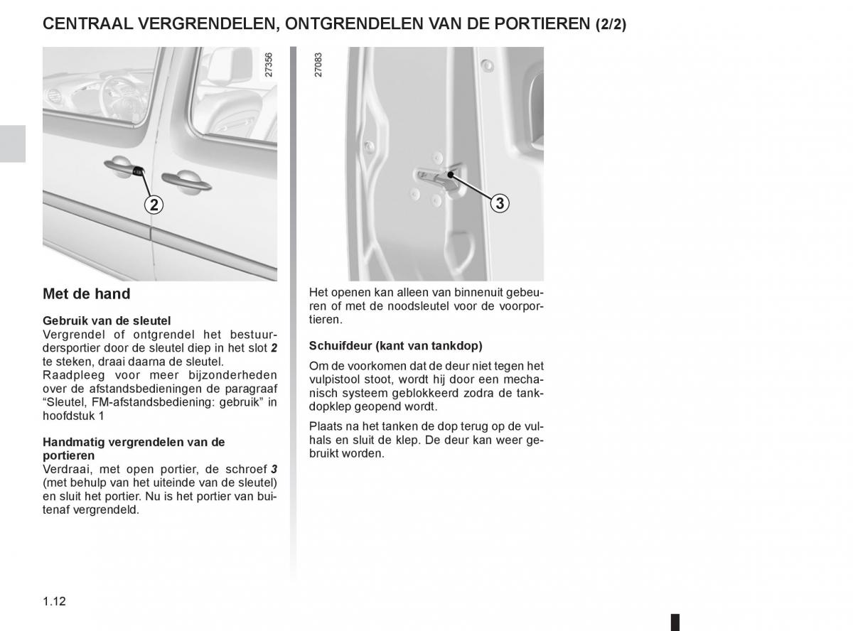 Renault Kangoo II 2 handleiding / page 18