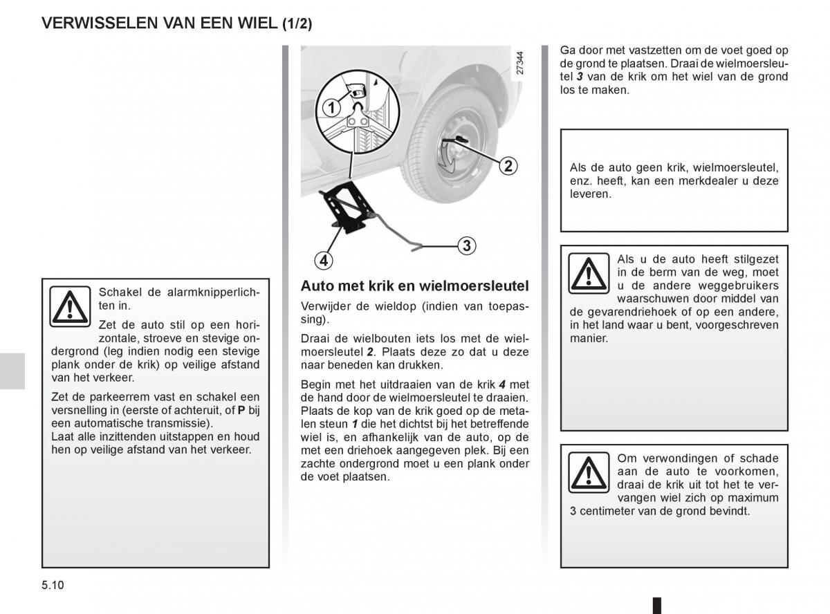 Renault Kangoo II 2 handleiding / page 180