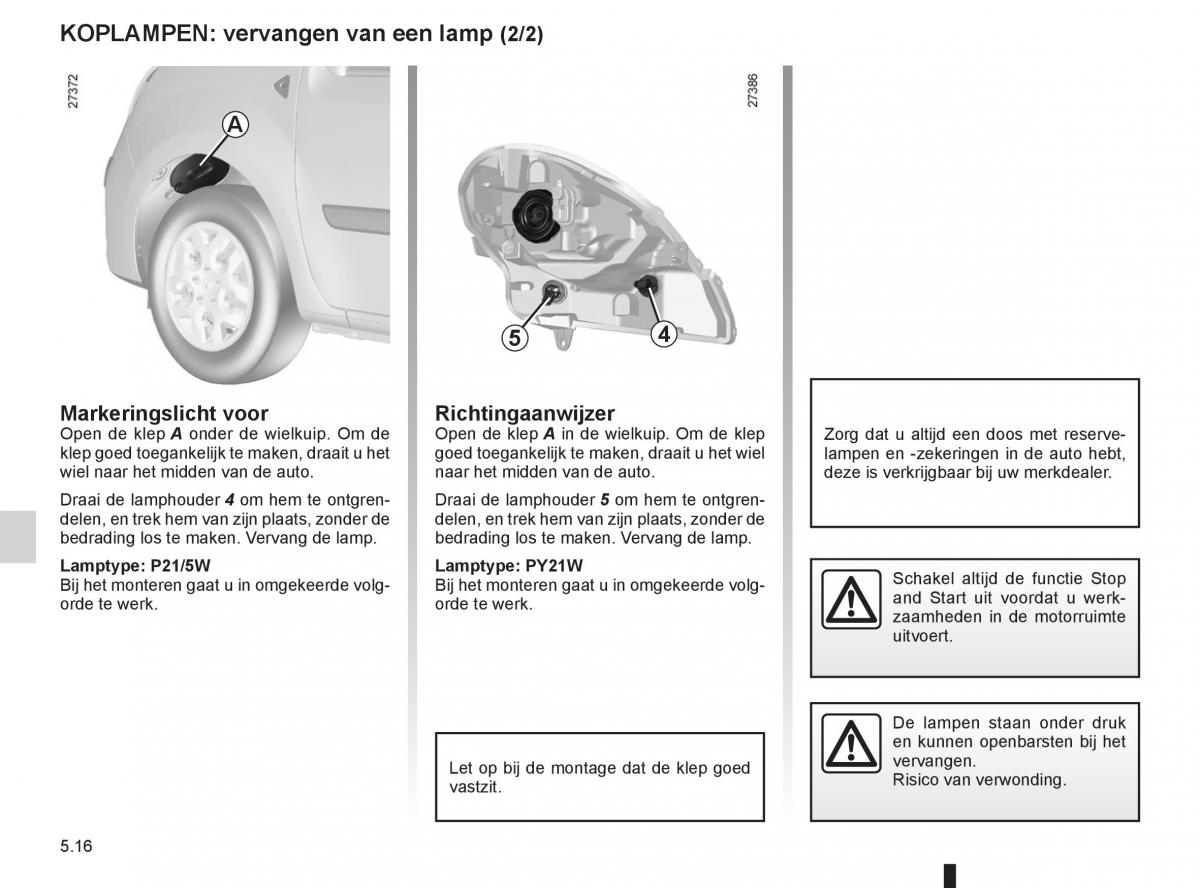 Renault Kangoo II 2 handleiding / page 186