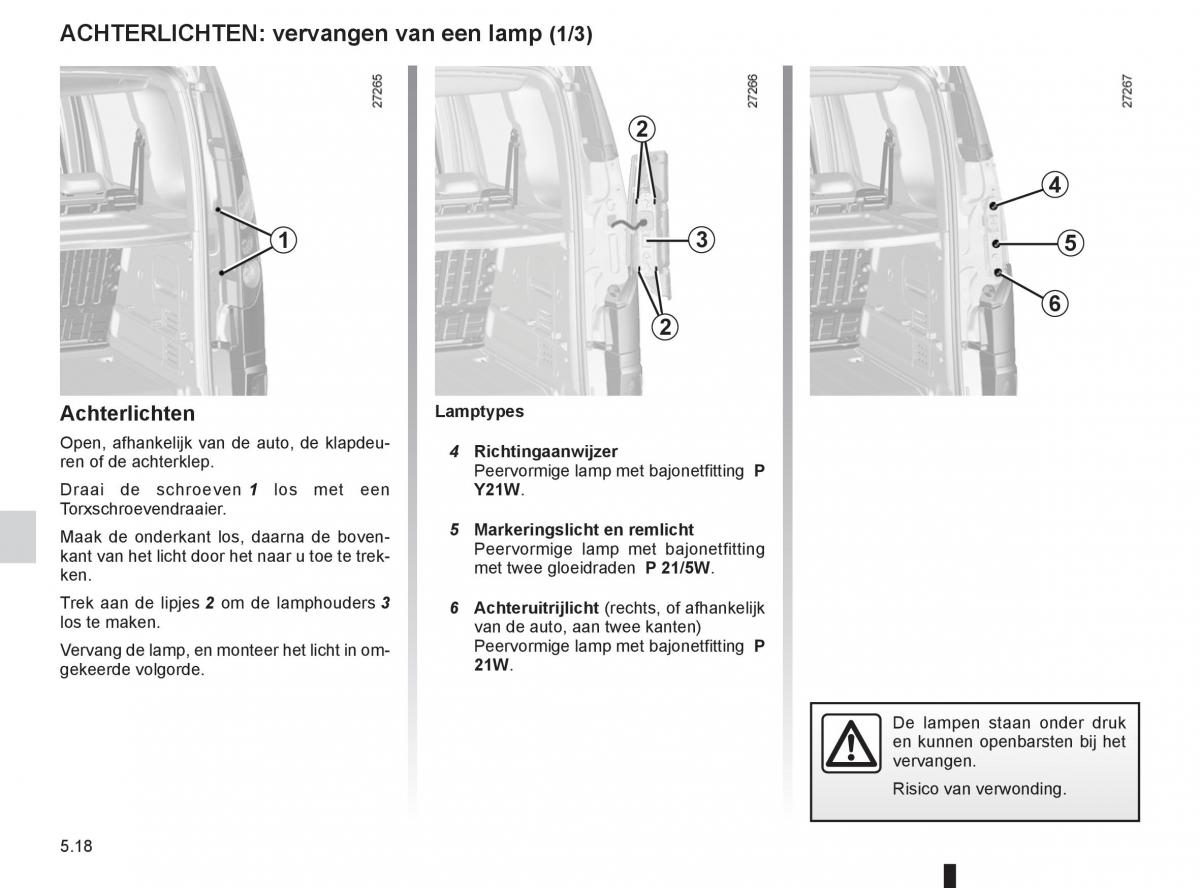 Renault Kangoo II 2 handleiding / page 188