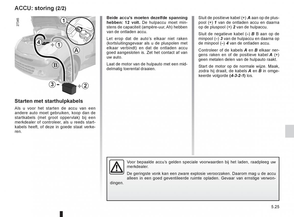 Renault Kangoo II 2 handleiding / page 195