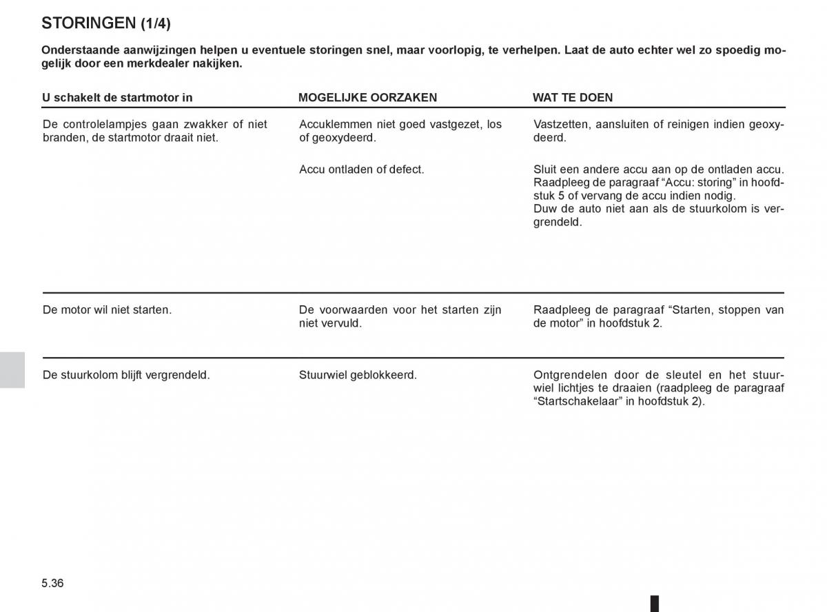 Renault Kangoo II 2 handleiding / page 206