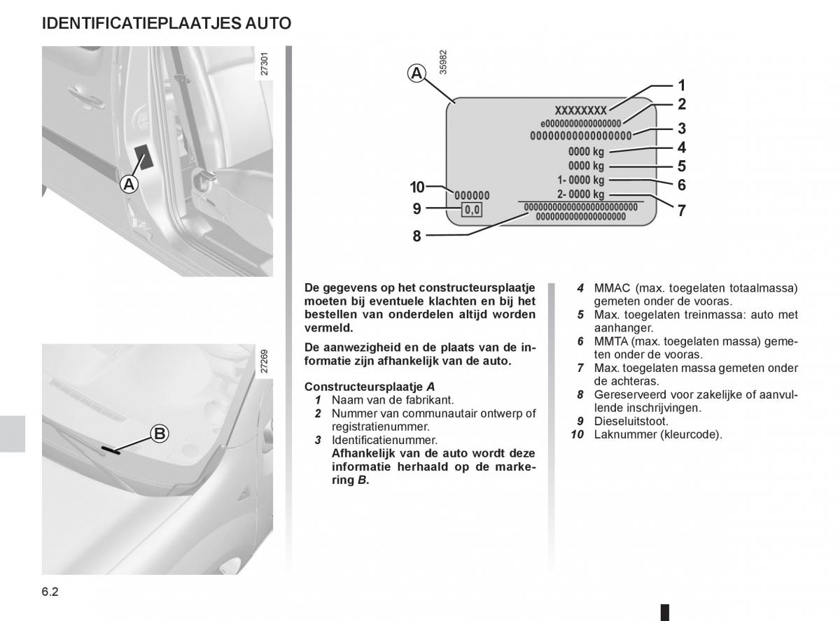 Renault Kangoo II 2 handleiding / page 212