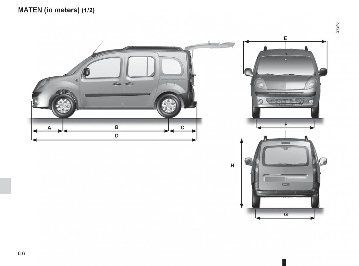Renault Kangoo II 2 handleiding / page 216