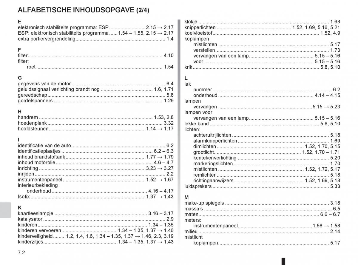 Renault Kangoo II 2 handleiding / page 232