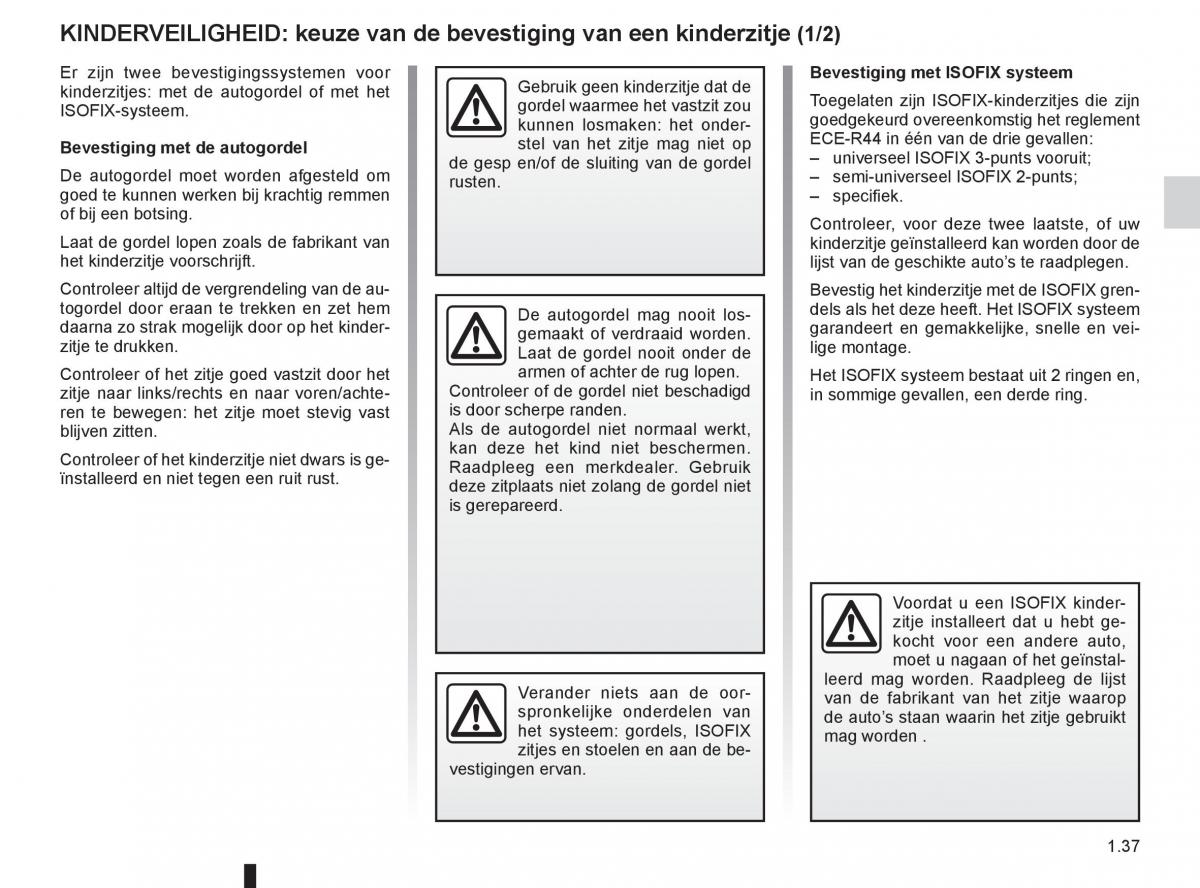 Renault Kangoo II 2 handleiding / page 43