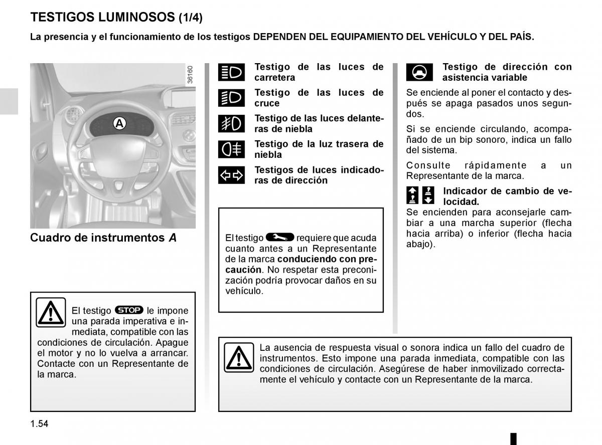 Renault Kangoo II 2 manual del propietario / page 60