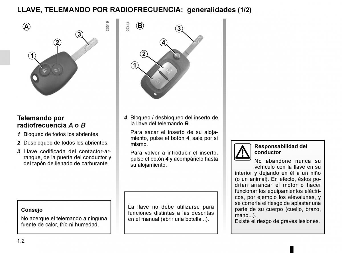 Renault Kangoo II 2 manual del propietario / page 8