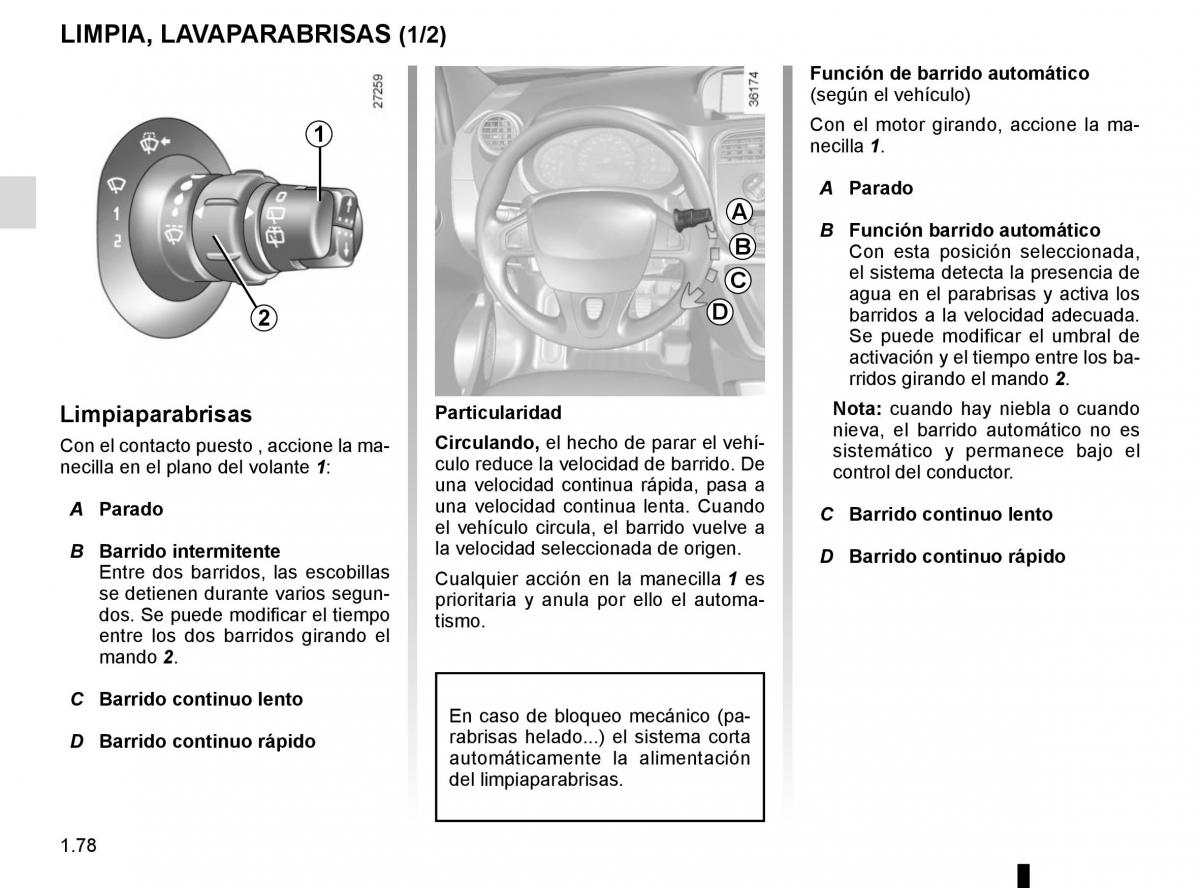 Renault Kangoo II 2 manual del propietario / page 84