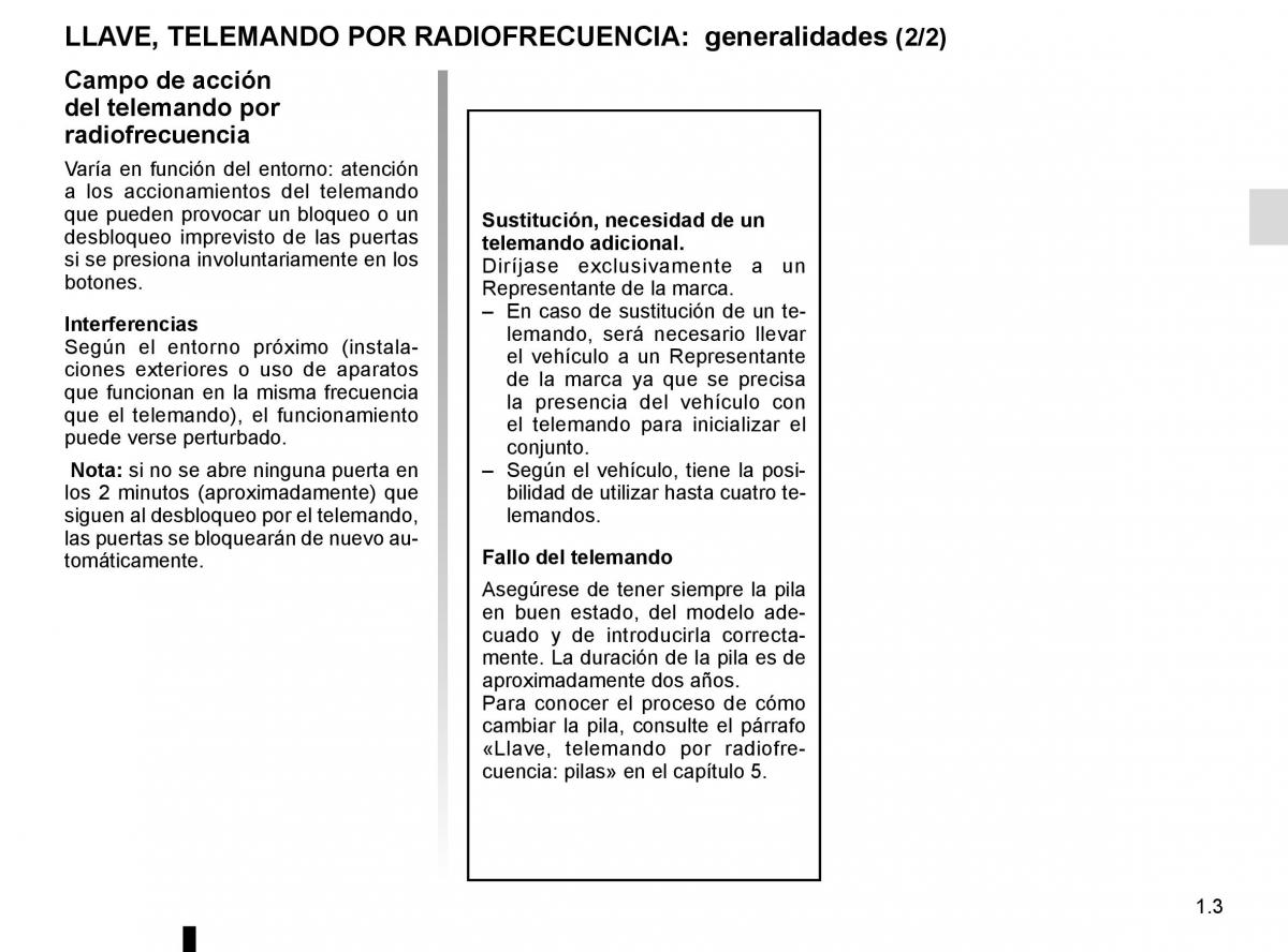 Renault Kangoo II 2 manual del propietario / page 9