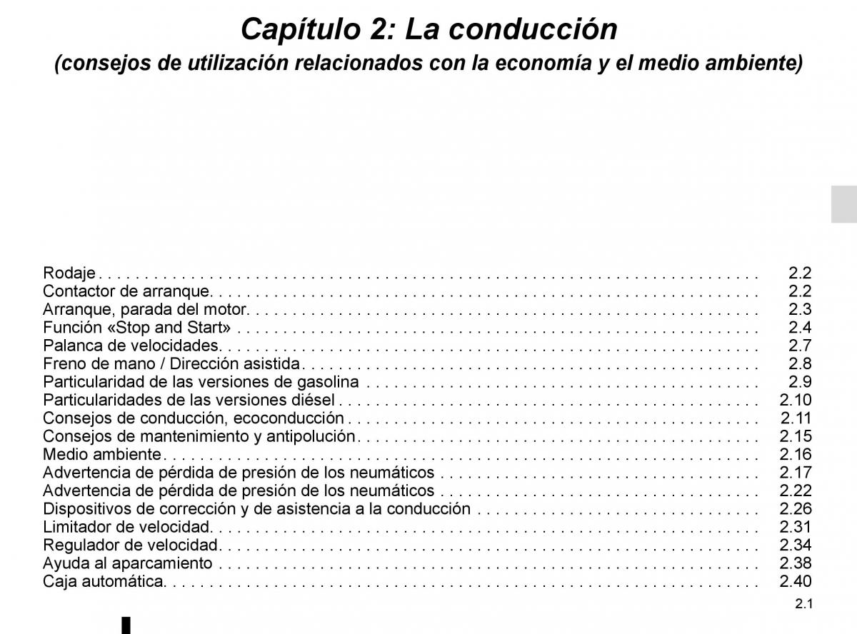 Renault Kangoo II 2 manual del propietario / page 91