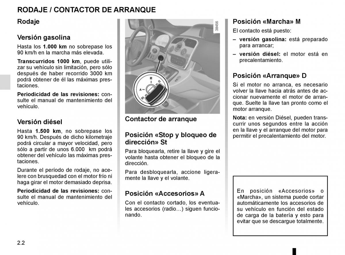 Renault Kangoo II 2 manual del propietario / page 92