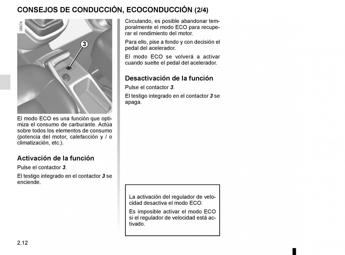 Renault Kangoo II 2 manual del propietario / page 102