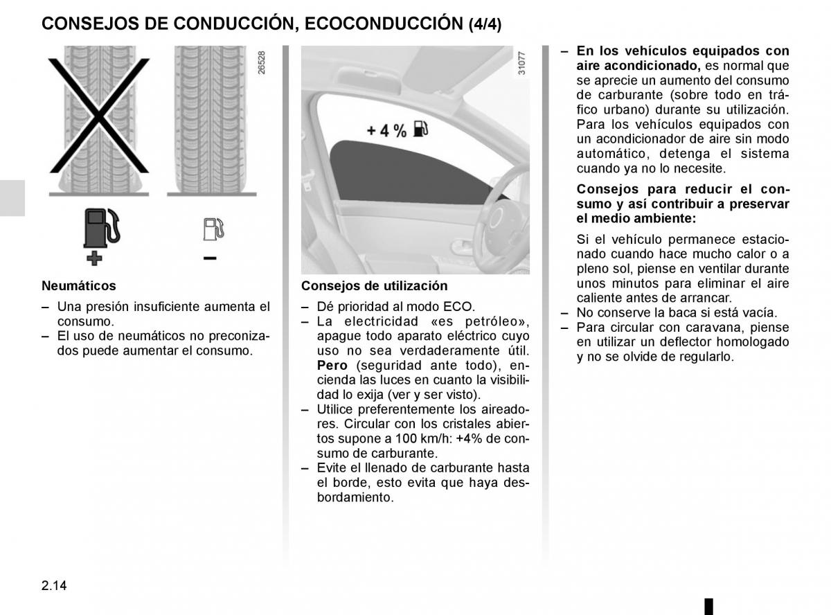 Renault Kangoo II 2 manual del propietario / page 104