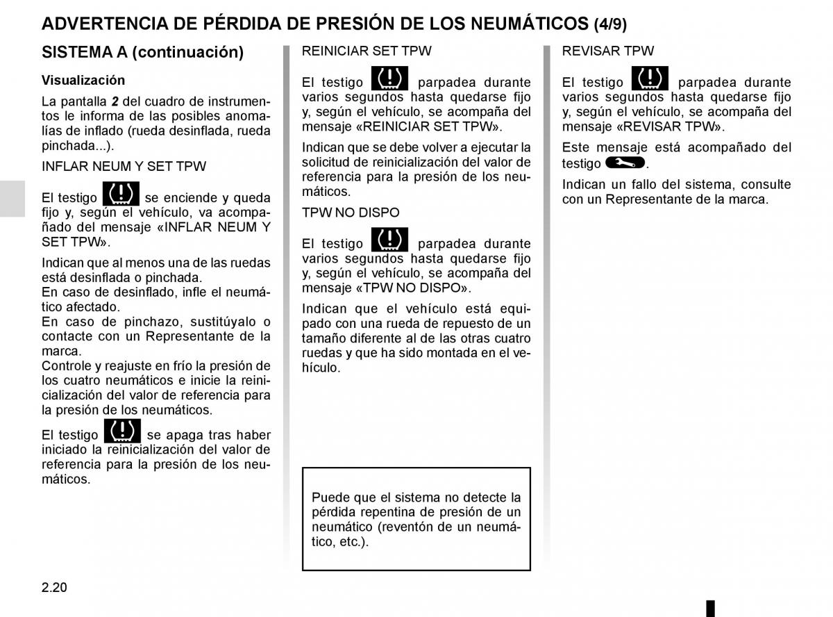 Renault Kangoo II 2 manual del propietario / page 110