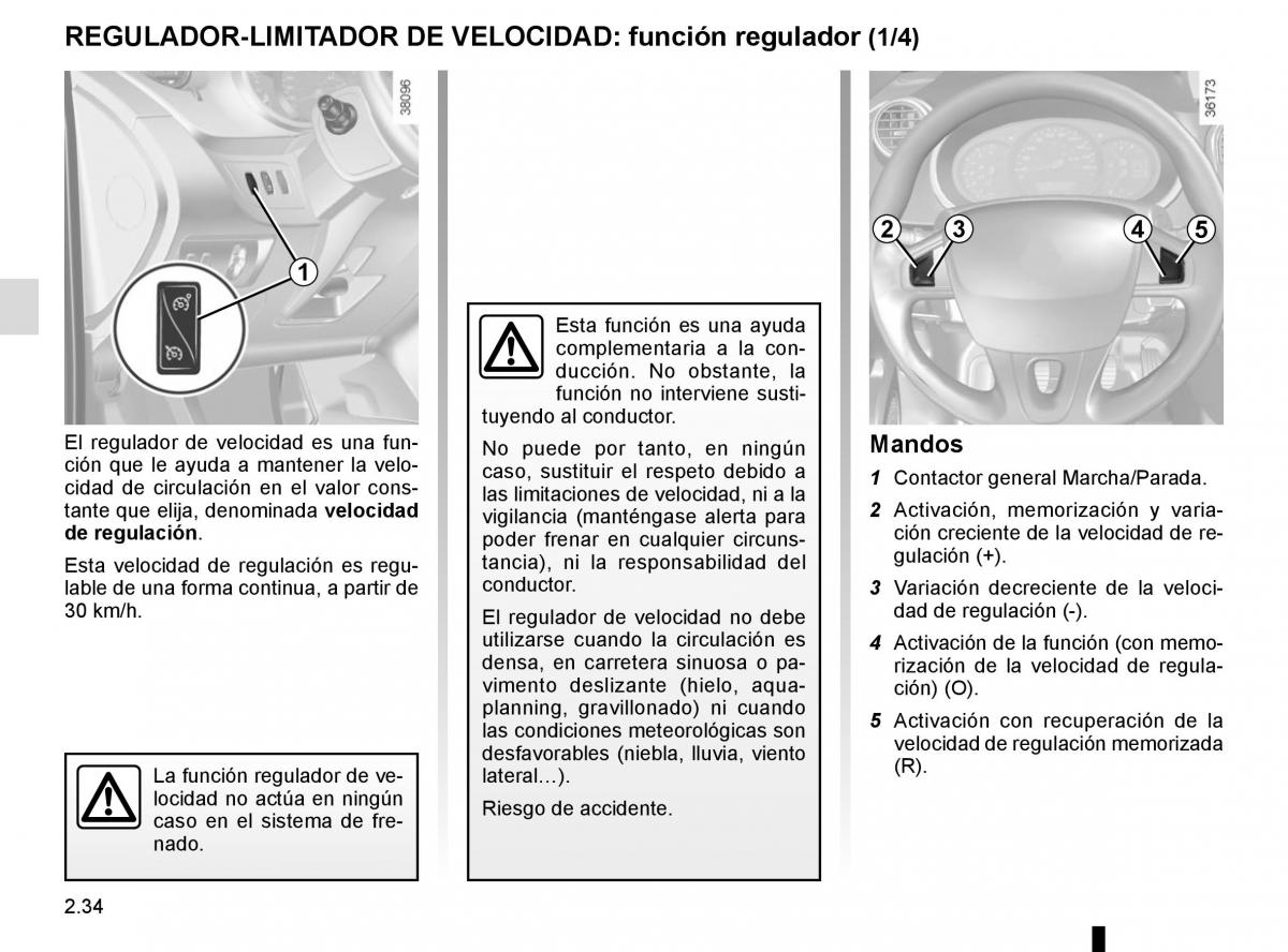 Renault Kangoo II 2 manual del propietario / page 124