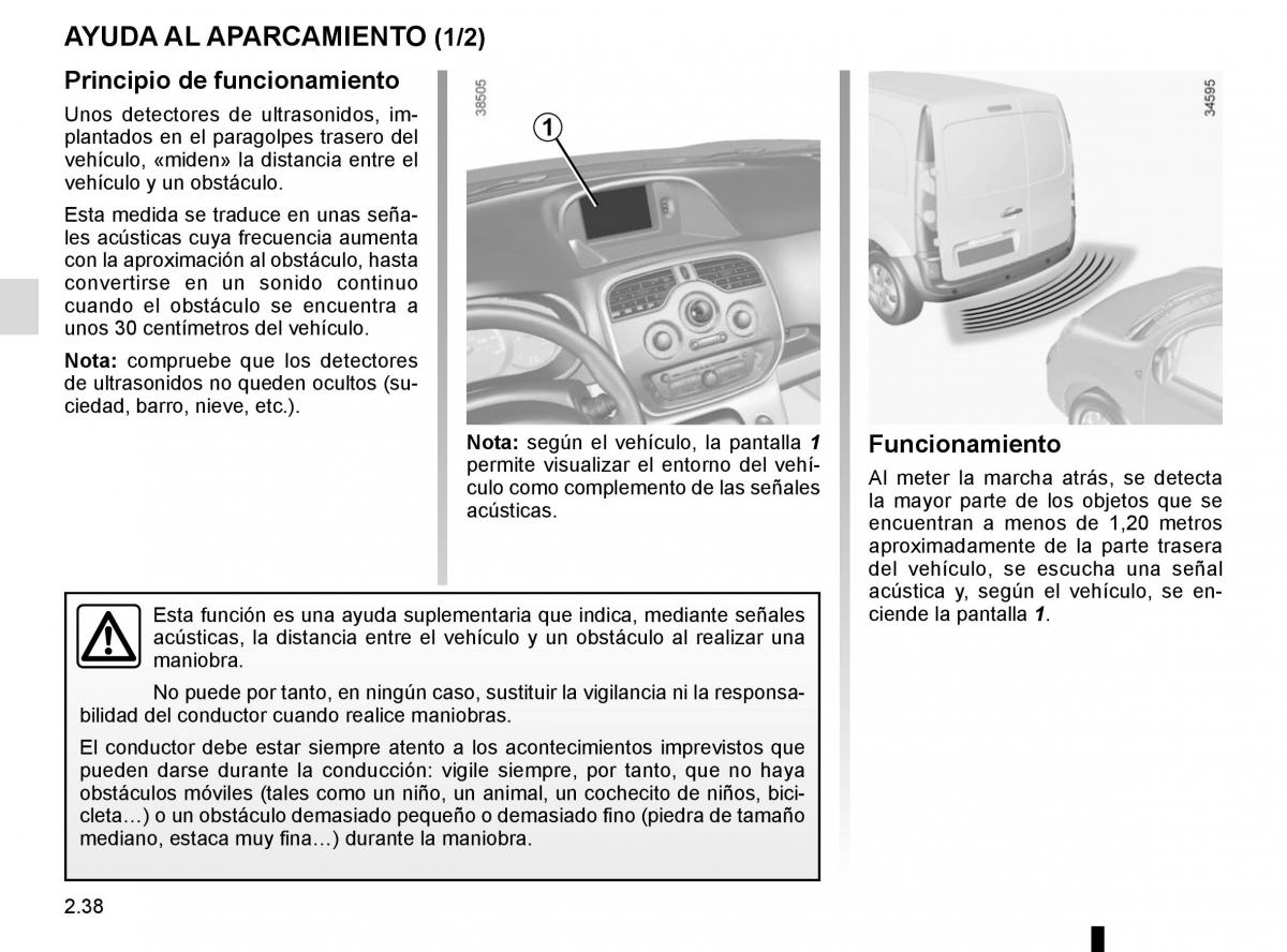 Renault Kangoo II 2 manual del propietario / page 128