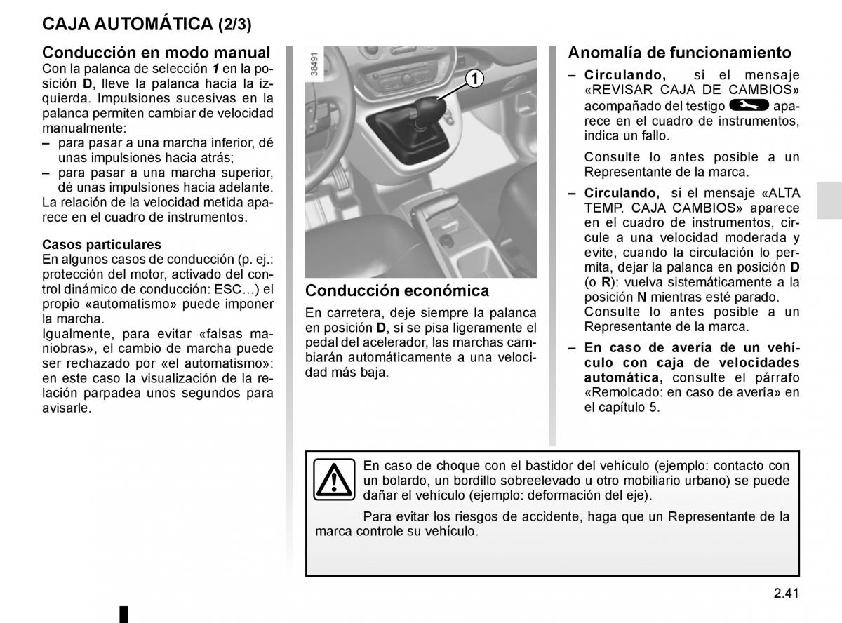 Renault Kangoo II 2 manual del propietario / page 131