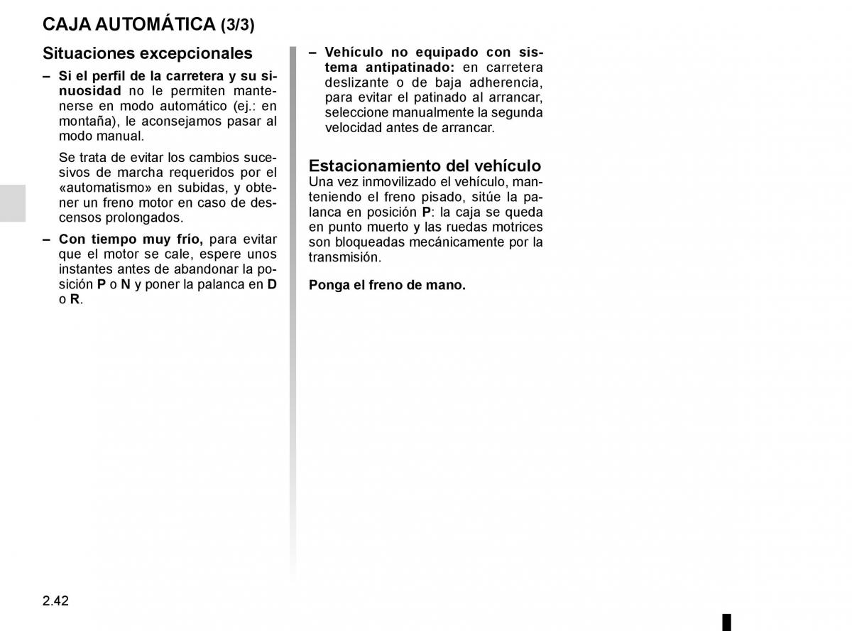 Renault Kangoo II 2 manual del propietario / page 132