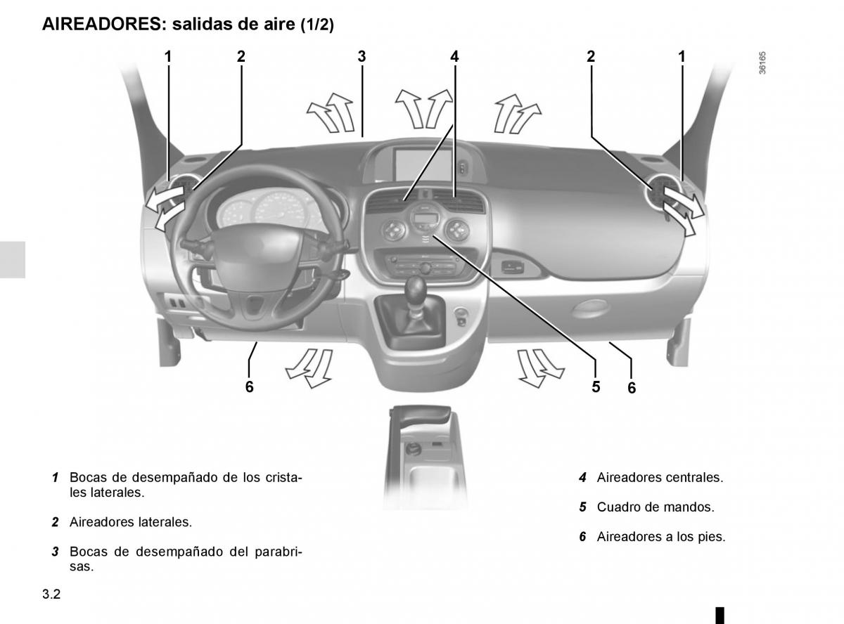 Renault Kangoo II 2 manual del propietario / page 134