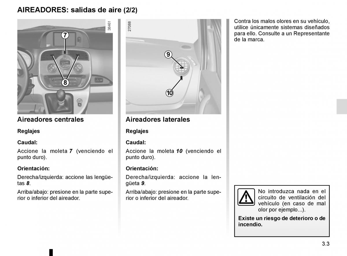 Renault Kangoo II 2 manual del propietario / page 135