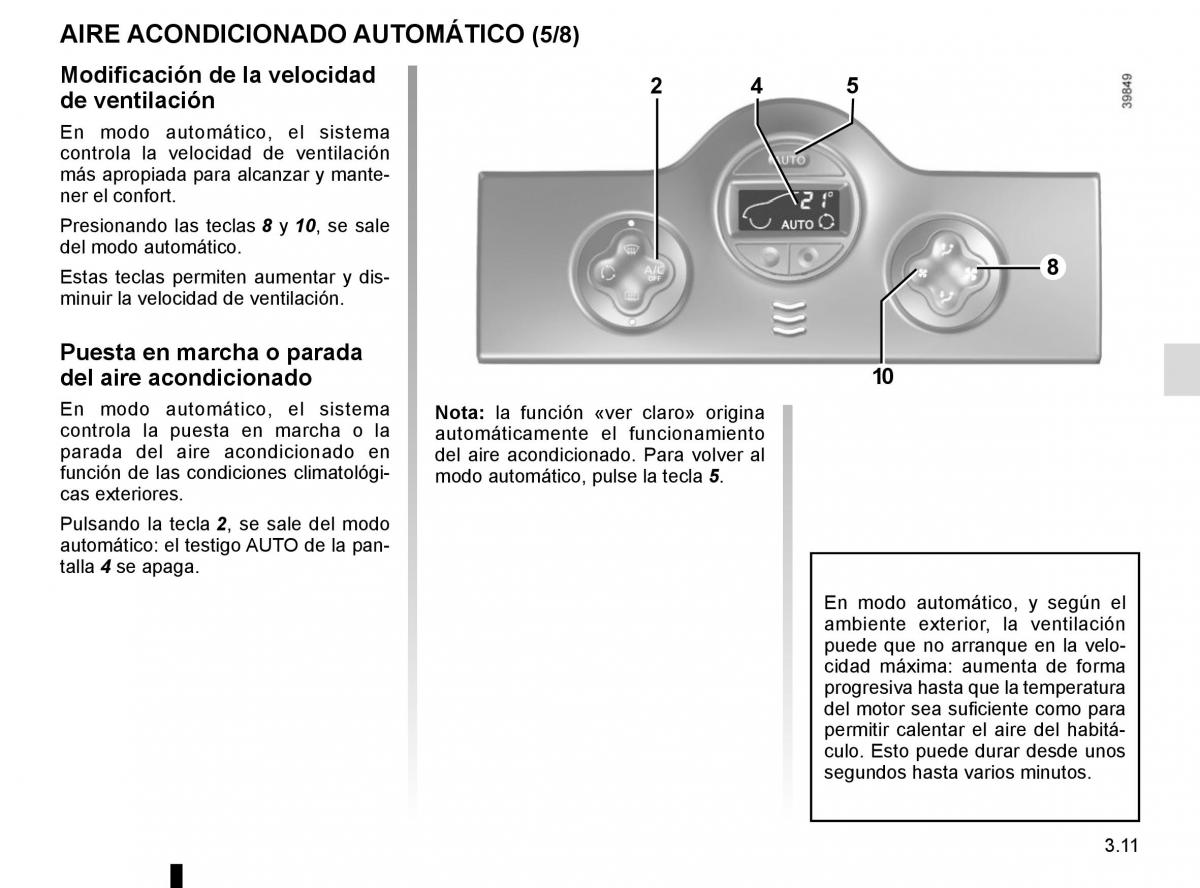 Renault Kangoo II 2 manual del propietario / page 143