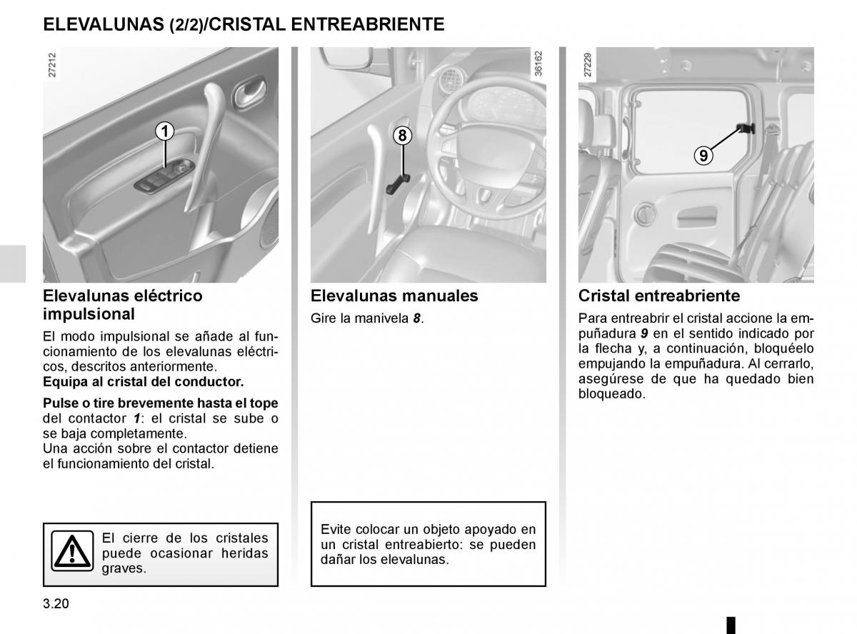 Renault Kangoo II 2 manual del propietario / page 152