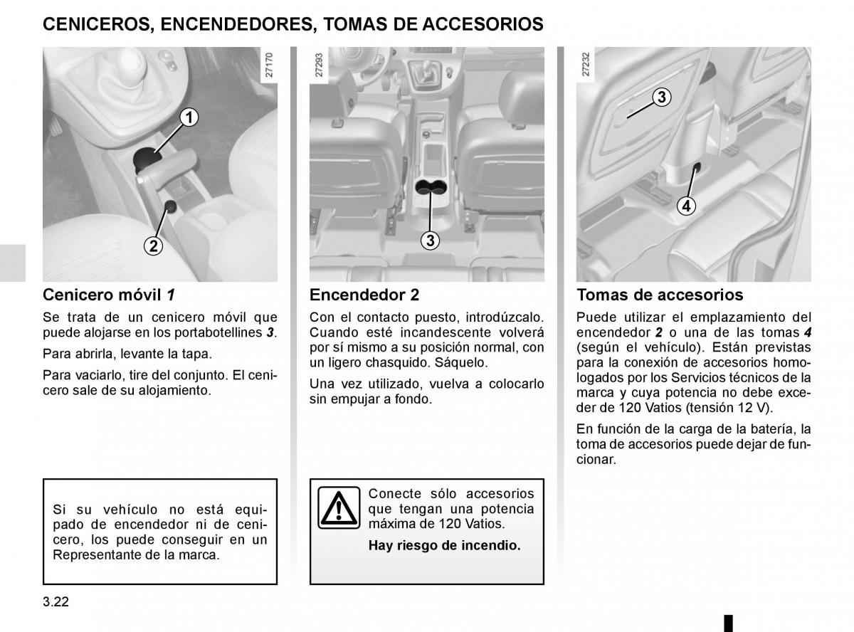 Renault Kangoo II 2 manual del propietario / page 154