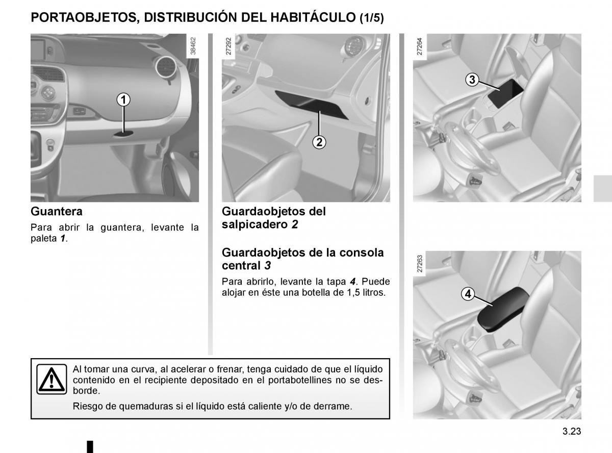 Renault Kangoo II 2 manual del propietario / page 155