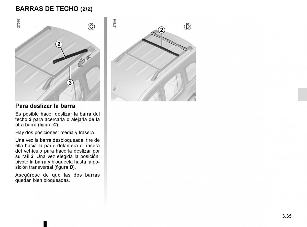 Renault Kangoo II 2 manual del propietario / page 167