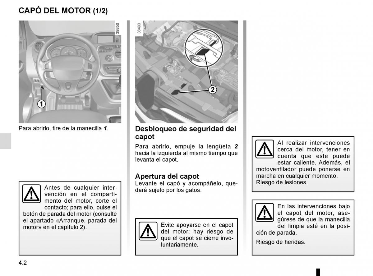 Renault Kangoo II 2 manual del propietario / page 170