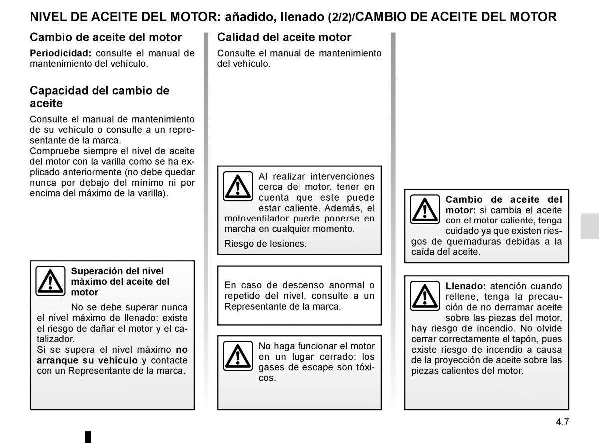 Renault Kangoo II 2 manual del propietario / page 175