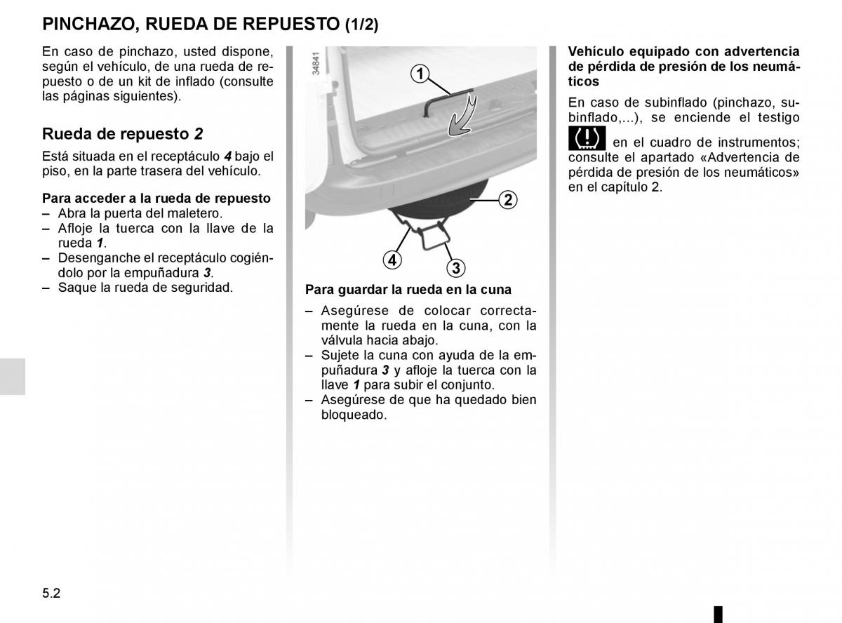 Renault Kangoo II 2 manual del propietario / page 188