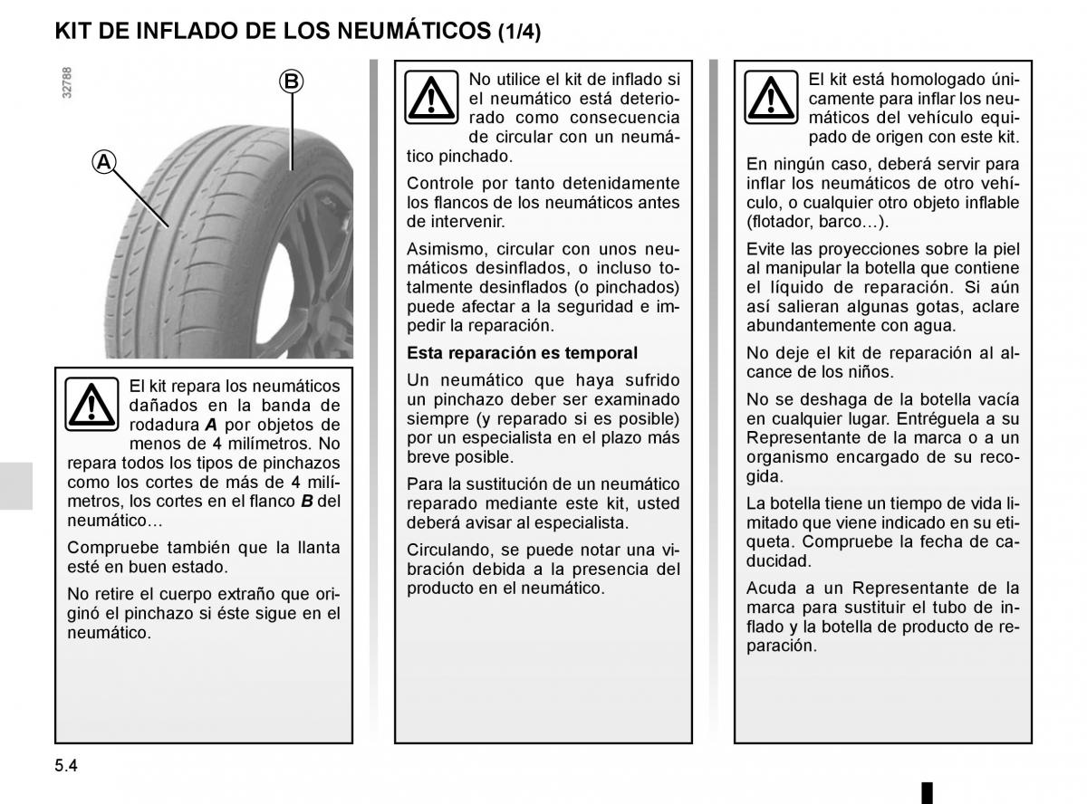 Renault Kangoo II 2 manual del propietario / page 190