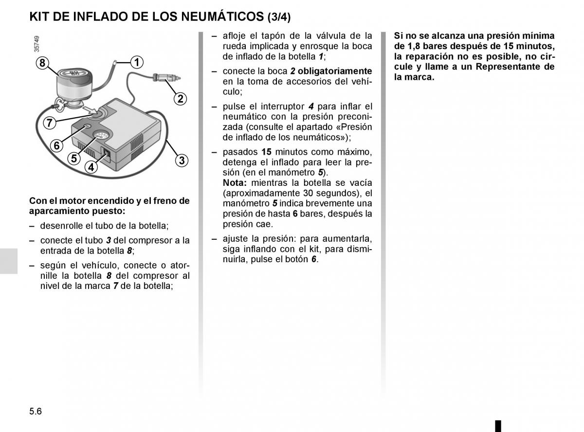 Renault Kangoo II 2 manual del propietario / page 192