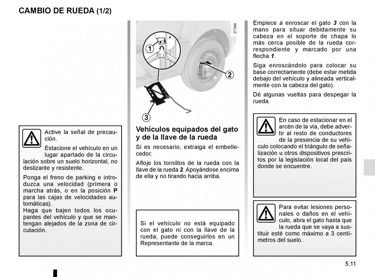 Renault Kangoo II 2 manual del propietario / page 197